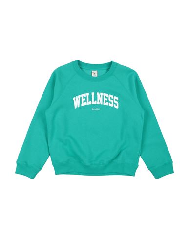 Kid Boy Sweatshirt Green Size 12 Cotton, Polyester
