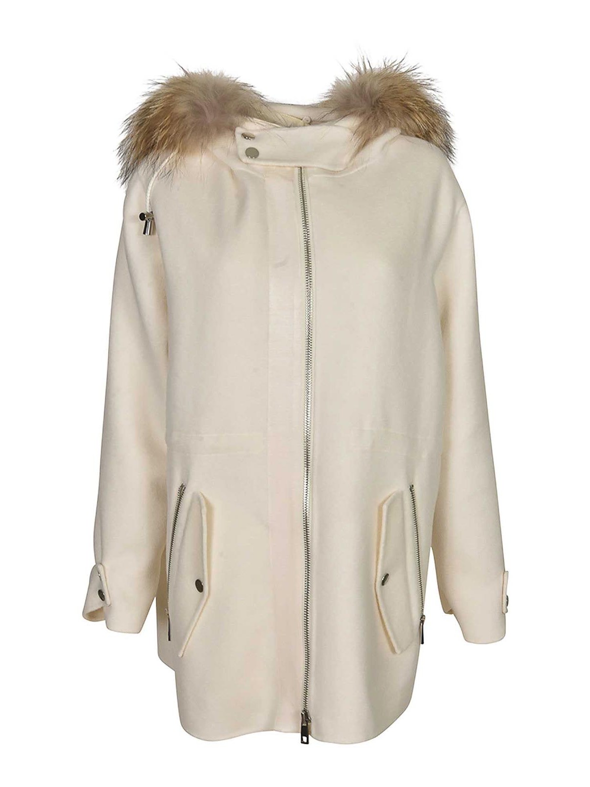 Leak Cream Wool Parka