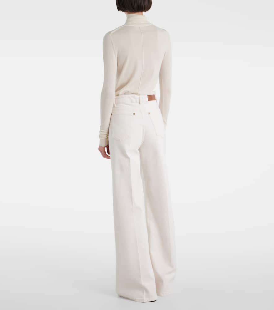 Abbey high-rise wide-leg jeans
