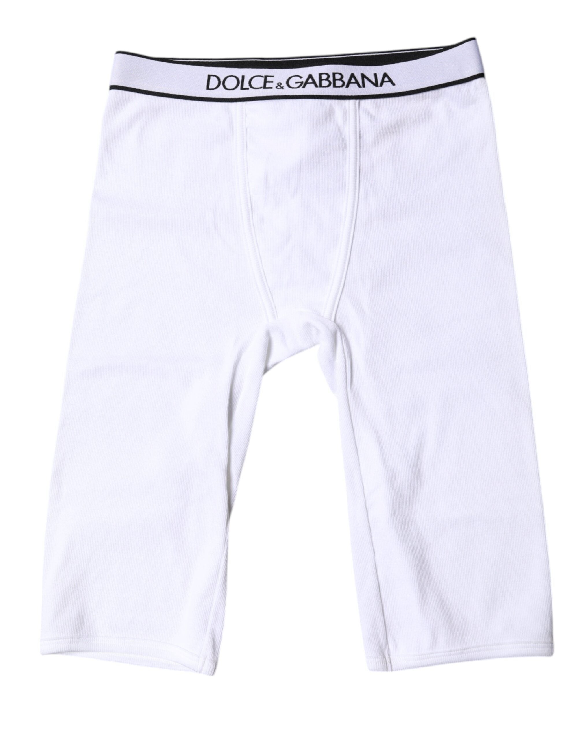 Logo-Embroidered Cotton Leggings — White