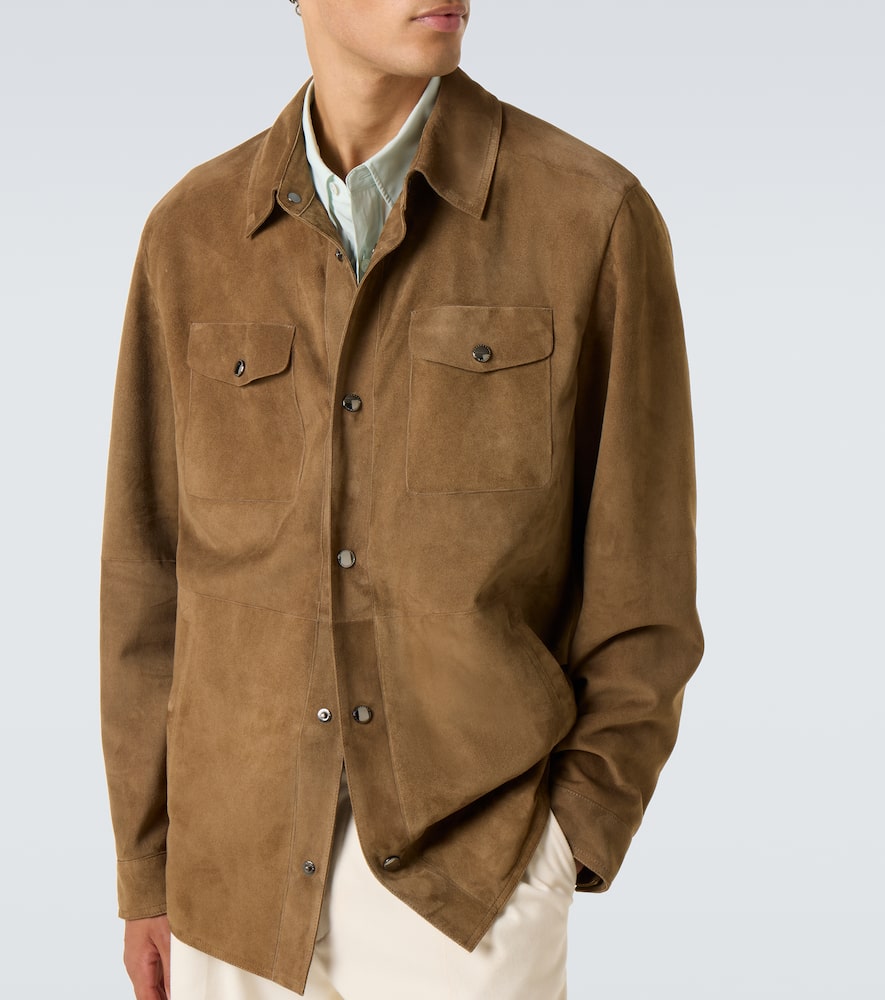 Suede overshirt