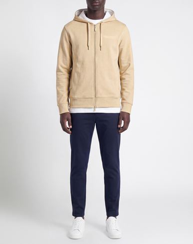 Man Sweatshirt Sand Size M Cotton, Elastane