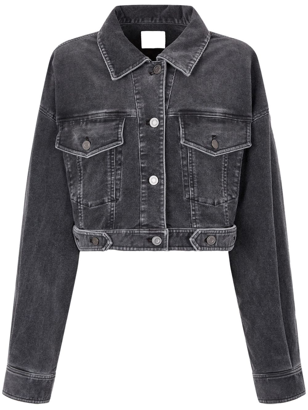 Corduroy cropped jacket - Blue