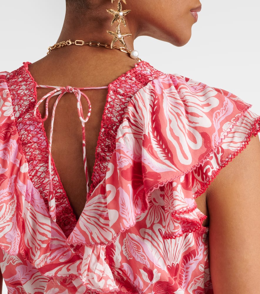 Carol floral satin minidress