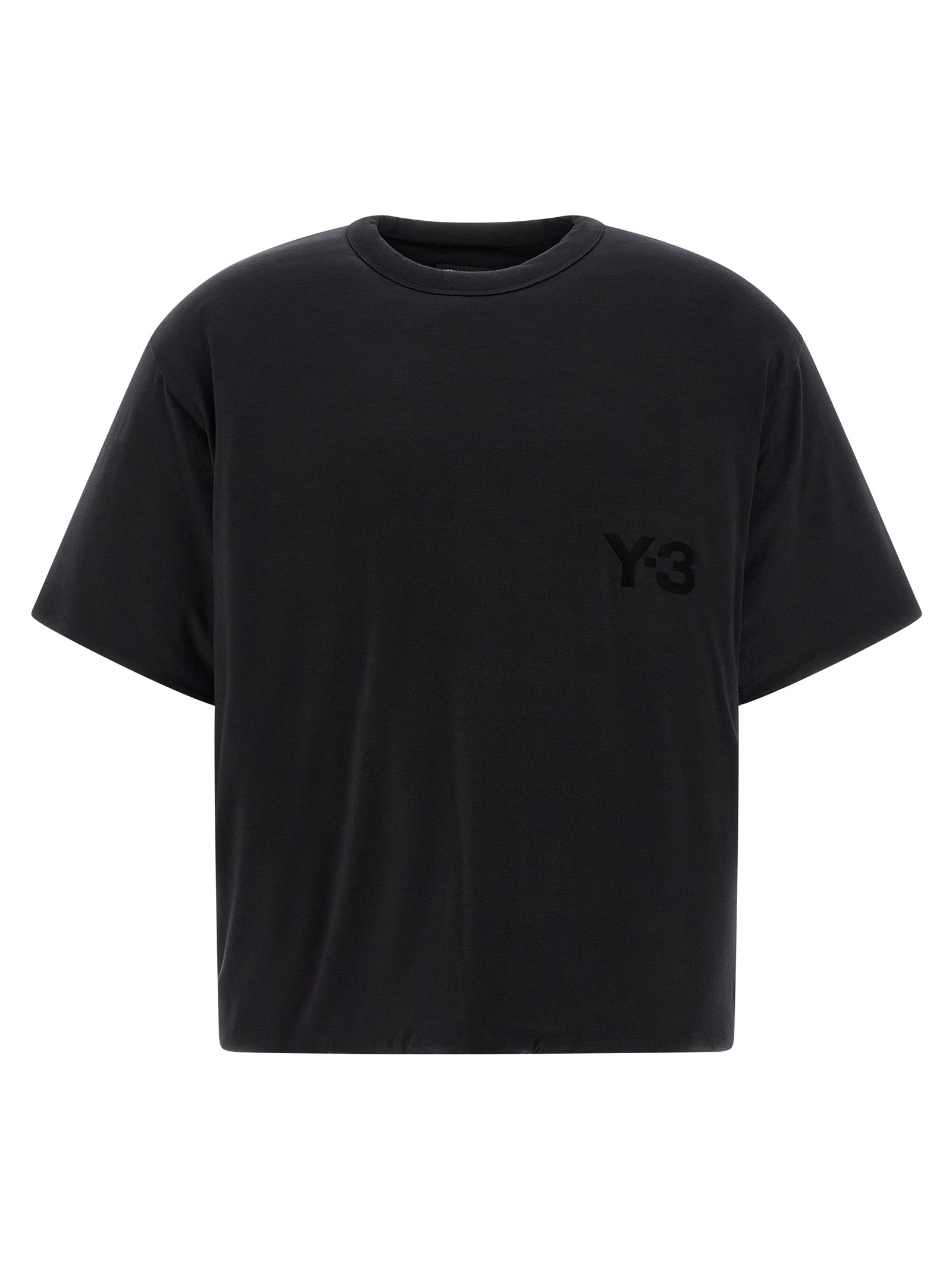 Logo-Embroidered Lyocell T-Shirt — Black