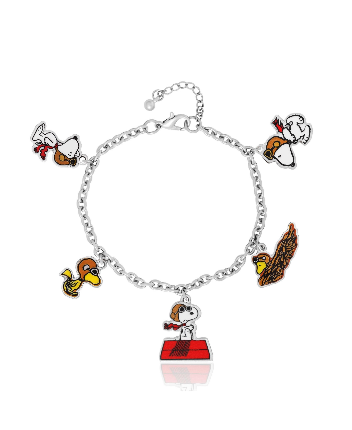 Snoopy & Friends Charm Bracelet - Silver/multicolor