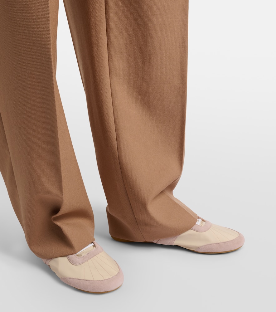Chloé High-rise wool wide-leg pants