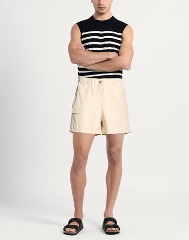 Man Shorts & Bermuda Shorts Beige Size S Cotton, Nylon