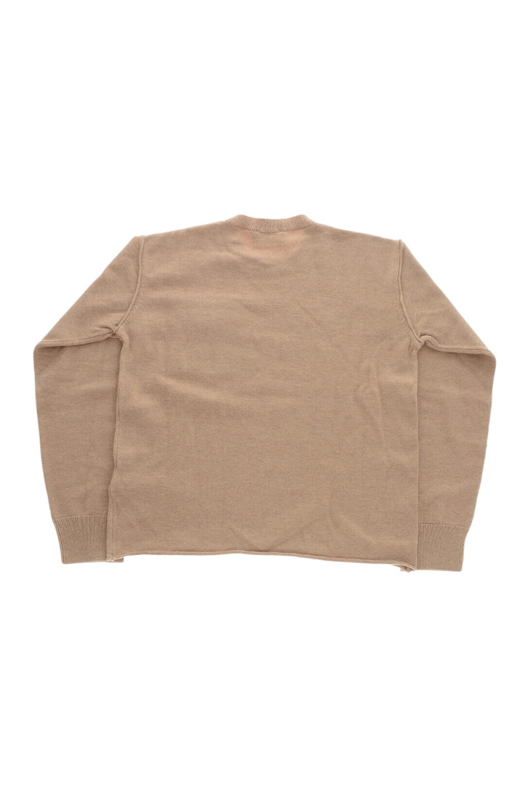 Girls Beige Logo Sweater