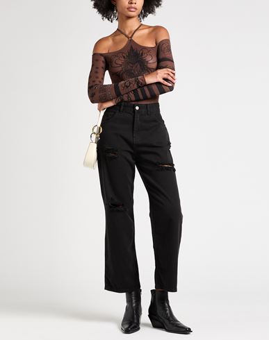 Woman Jeans Black Size S Cotton