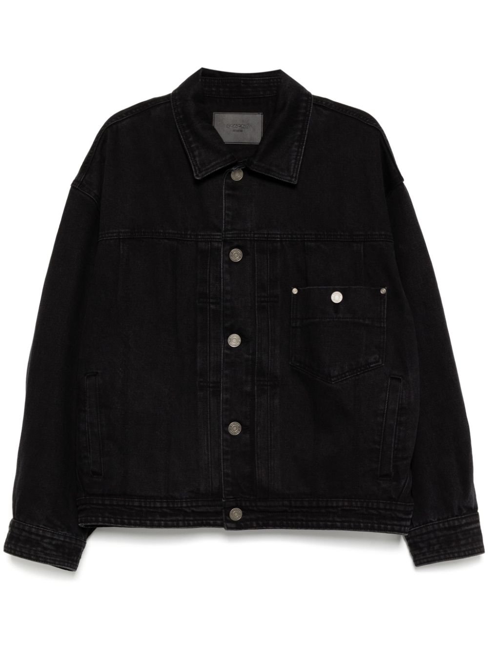 Paint denim jacket - Black