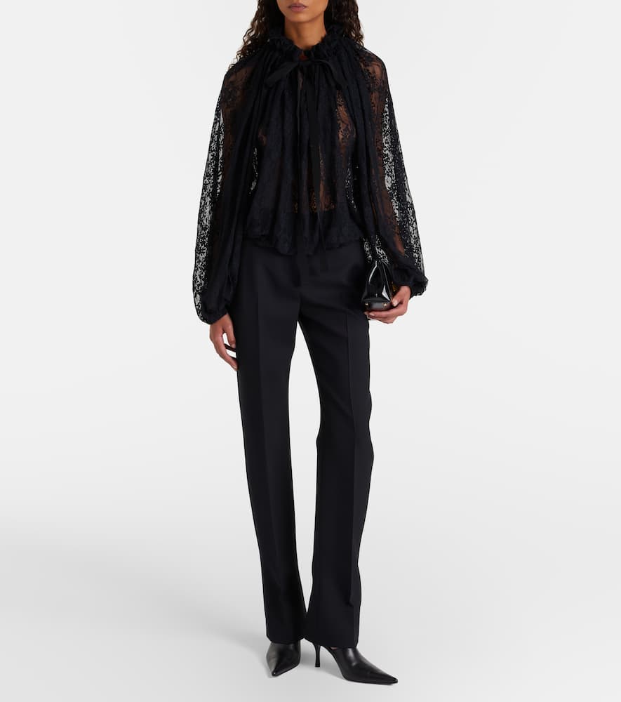 Floral lace blouse