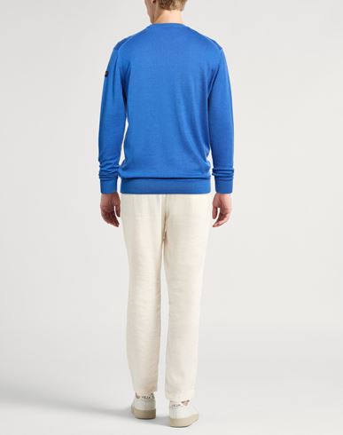 Man Sweater Azure Size XL Virgin Wool