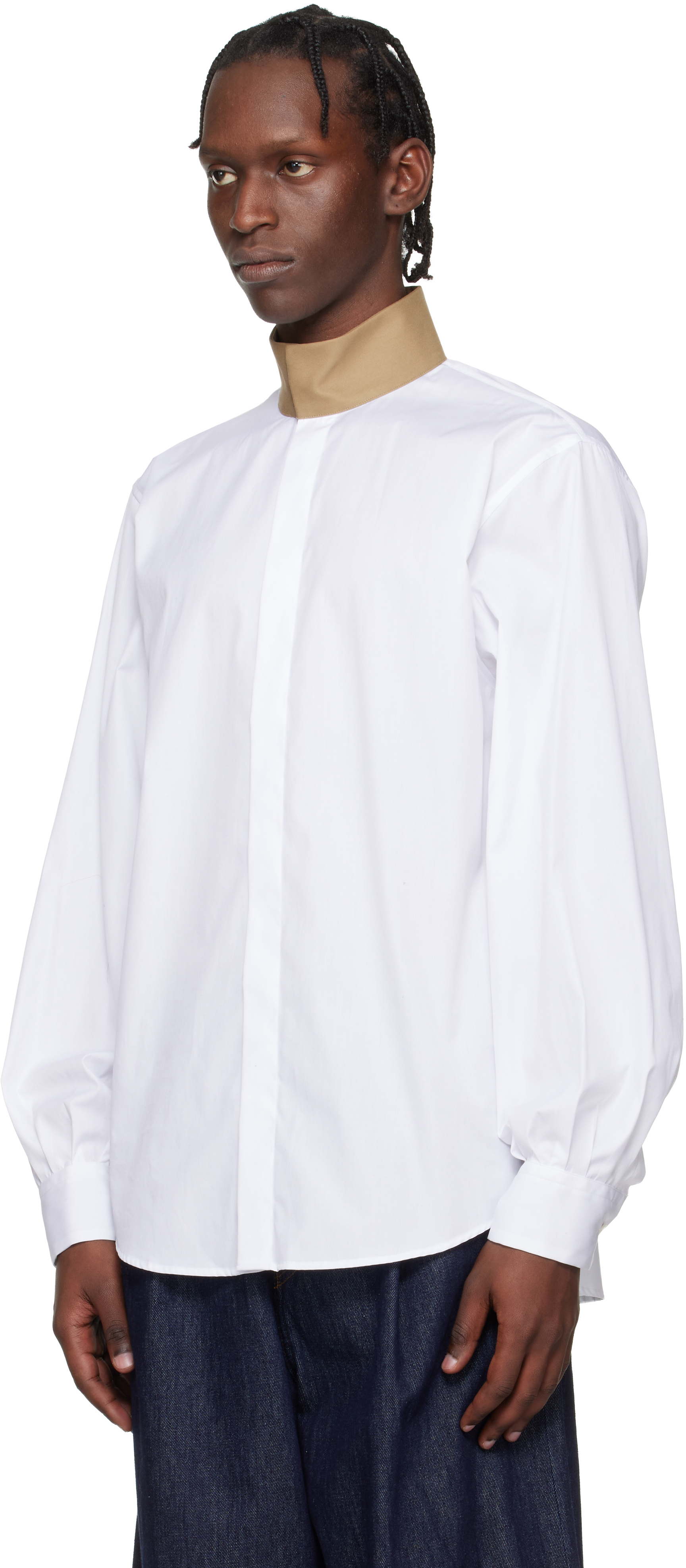 White Loose Cotton Shirt