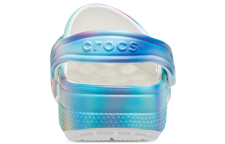 Colorful Beach Unisex Multi-Color White Sandals