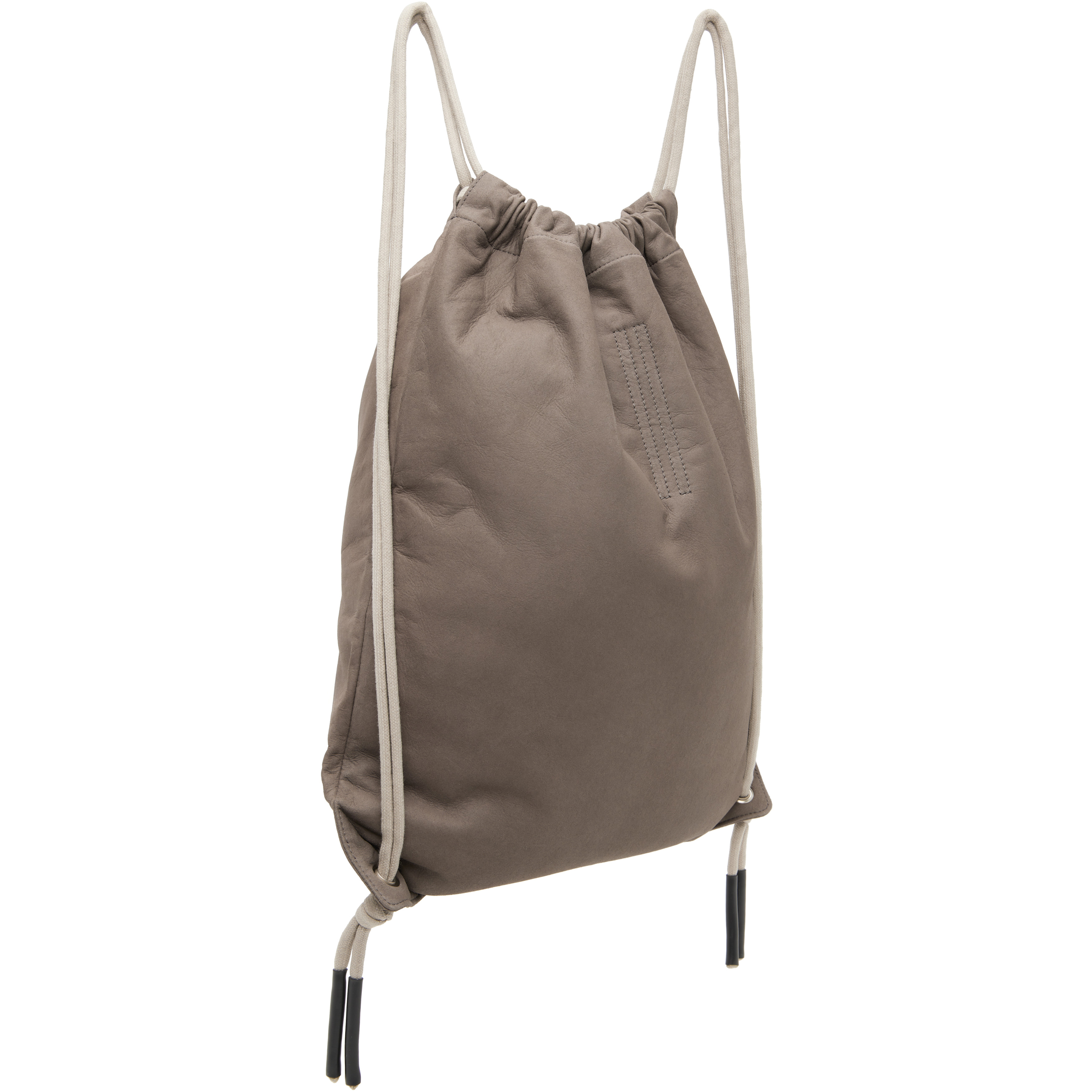 Gray Tower Drawstring Backpack