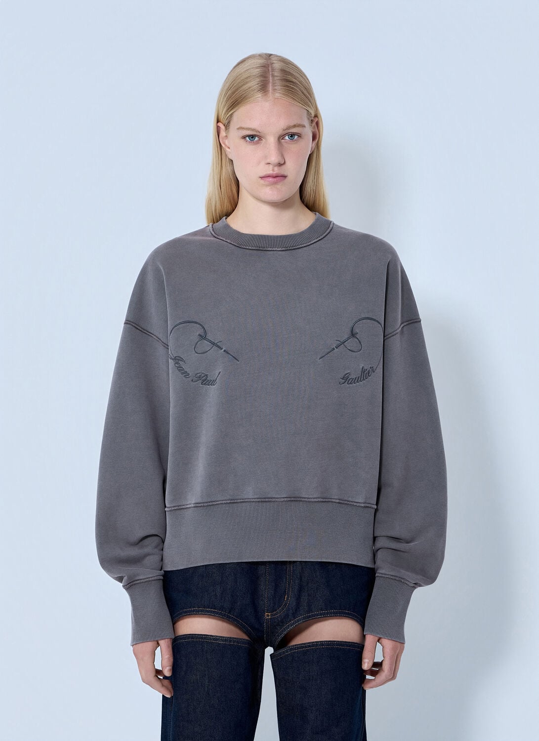 Fleece Embroidered Sweatshirt