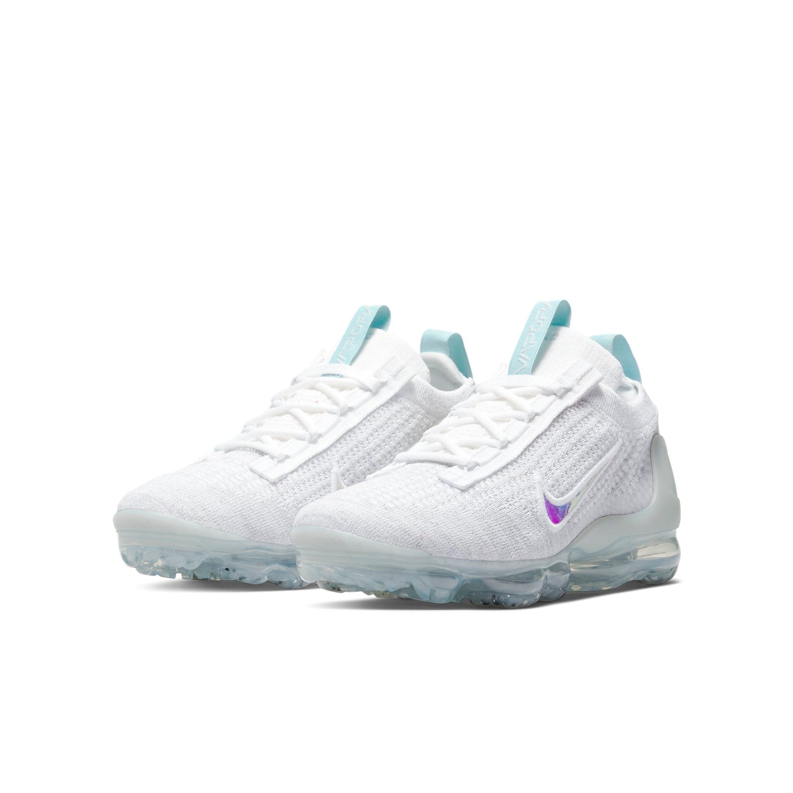 (GS) Air VaporMax 2021 Flyknit 'Mismatched Swoosh - White Aura'
