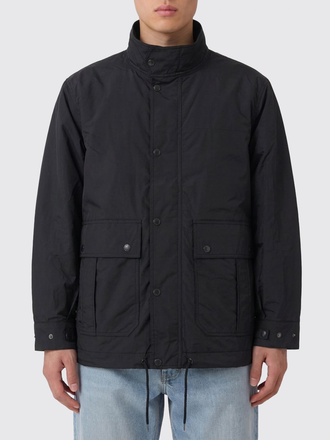 Coat Men color Black