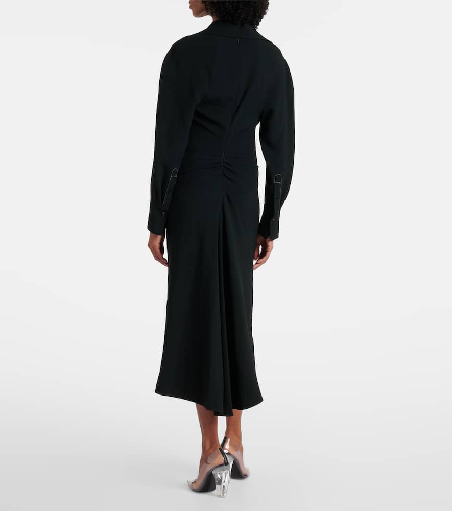 Gathered midi dress