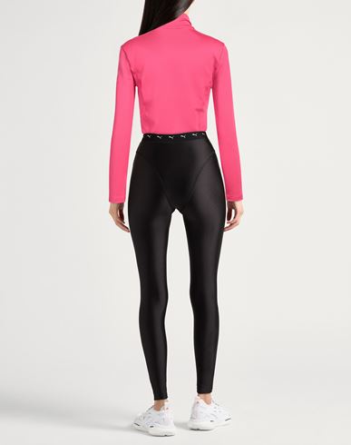 Ea7 Woman Sweatshirt Fuchsia Size S Polyester, Elastane