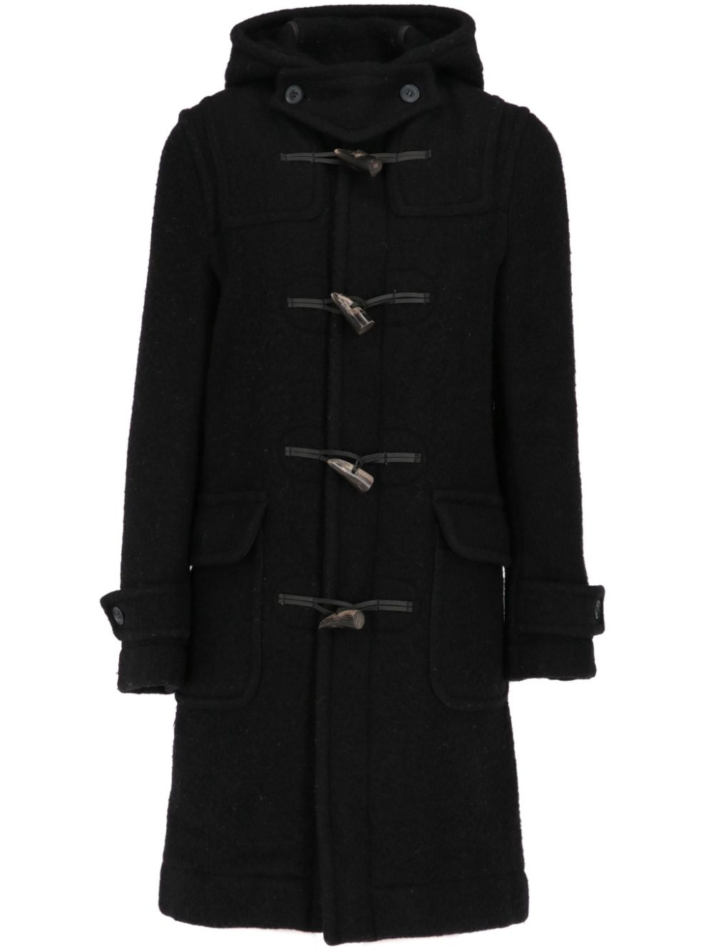 1990s pre-owned duffle coat - Black