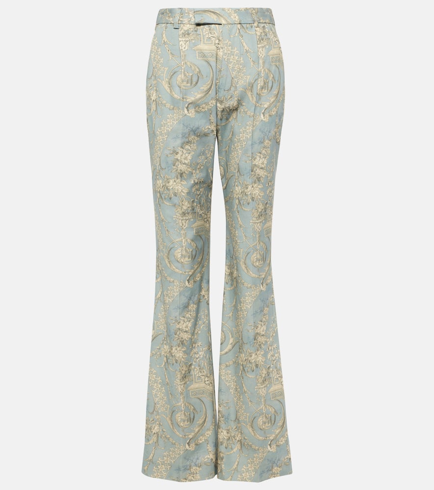 Vivienne Westwood Ray printed high-rise cotton flared pants