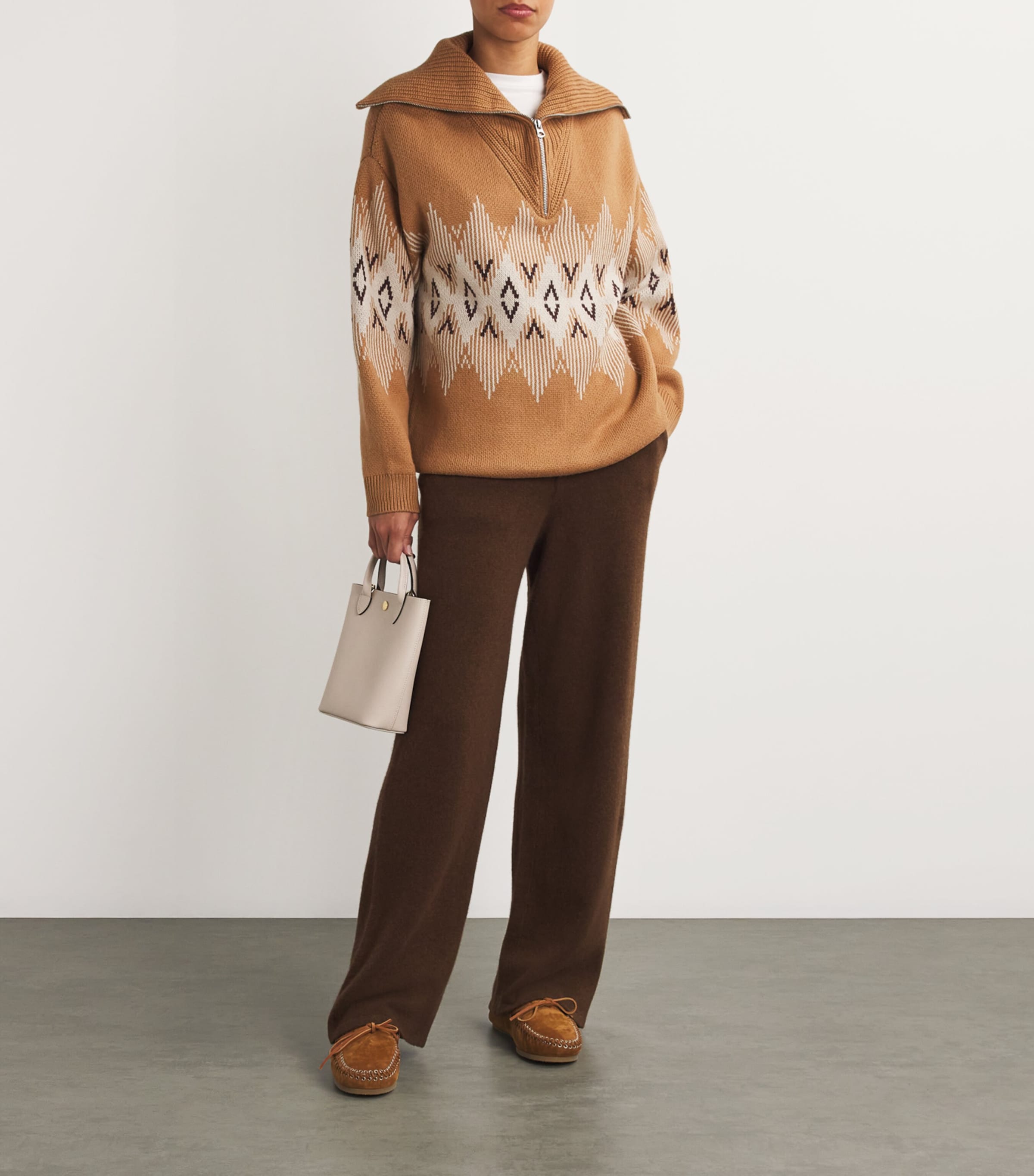 Knitted Half-Zip Heidi Sweater