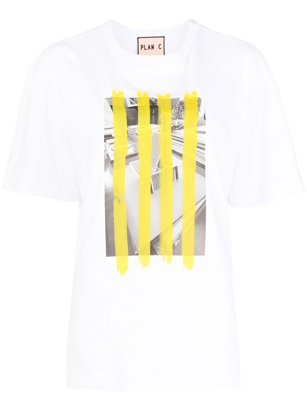 Graphic print cotton T-shirt - White
