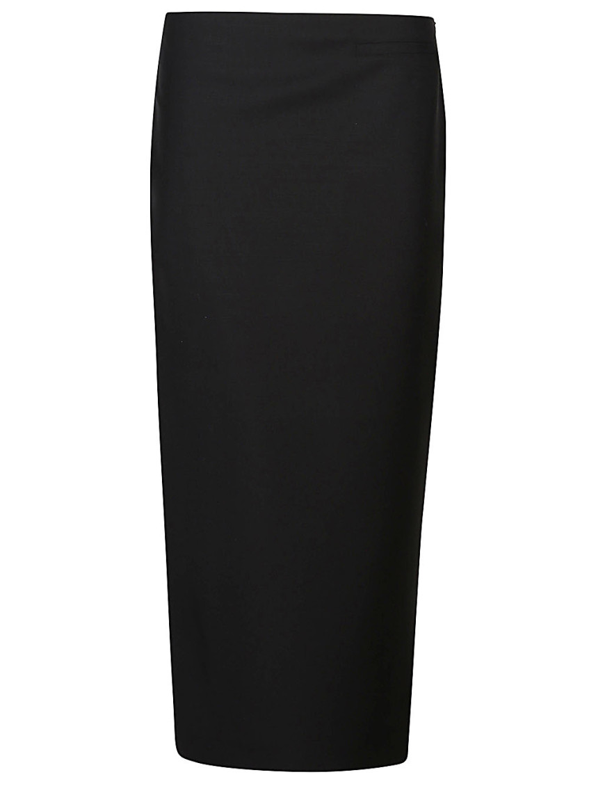 Wool And Mohair Asymmetric Skirt