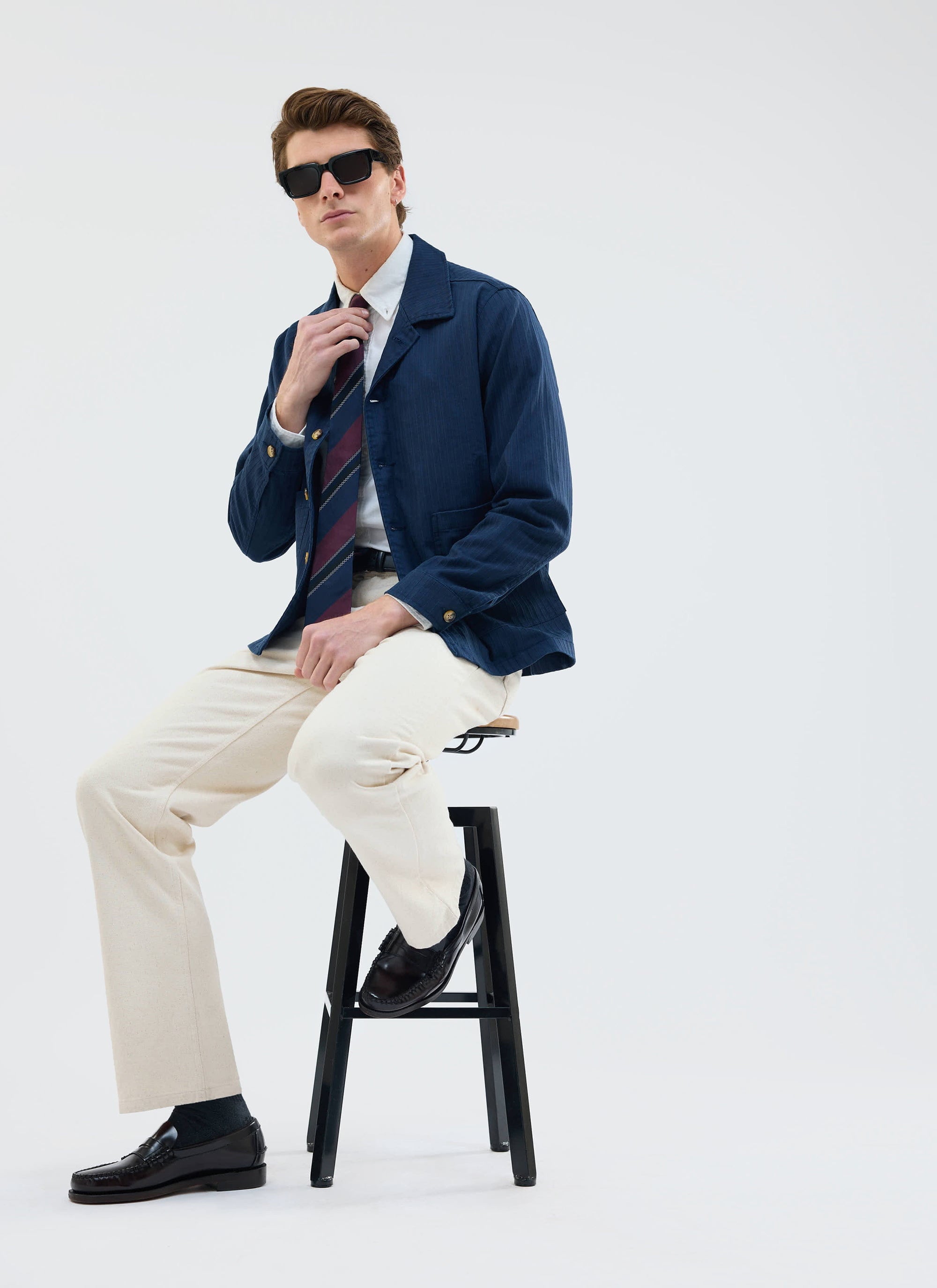 Rocco Overshirt Jacket Cotton Navy