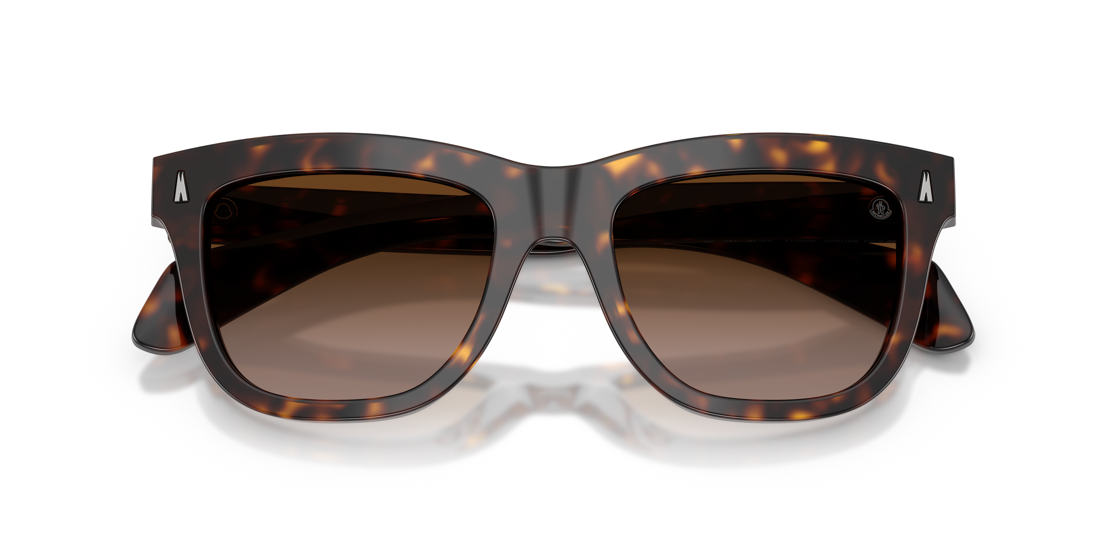 Moncler Mujer Moncler ME6023 BRONZZ 300213 Gafas de sol Acetato Tortuga Marrón Pillow Normal Matizado