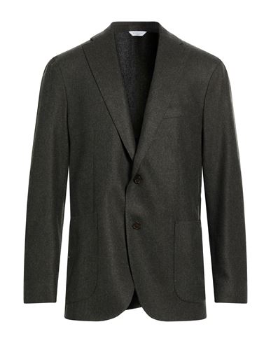 Man Blazer Dark green Size 36 Virgin Wool, Polyamide, Acrylic, Cashmere, Elastane