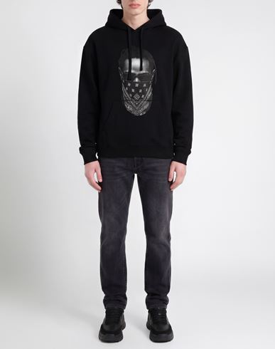 Man Sweatshirt Black Size L Cotton