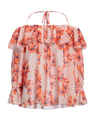 Olla Parég Woman Top Orange Size 8 Polyester, Viscose