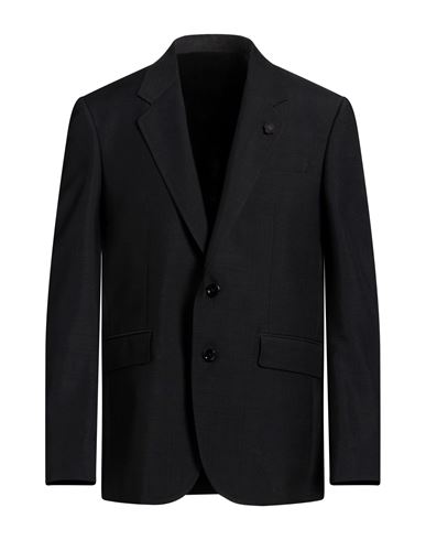 Man Blazer Black Size 36 Wool, Mohair wool