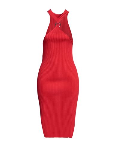 Woman Midi dress Red Size 8 Viscose, Polyamide