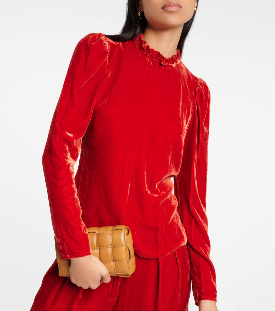 Ulla Johnson Veronica velvet wide-leg pants