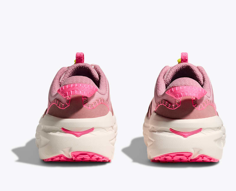 HOKA Bondi B3LS Shoes in Dried Rose/Neon Rose