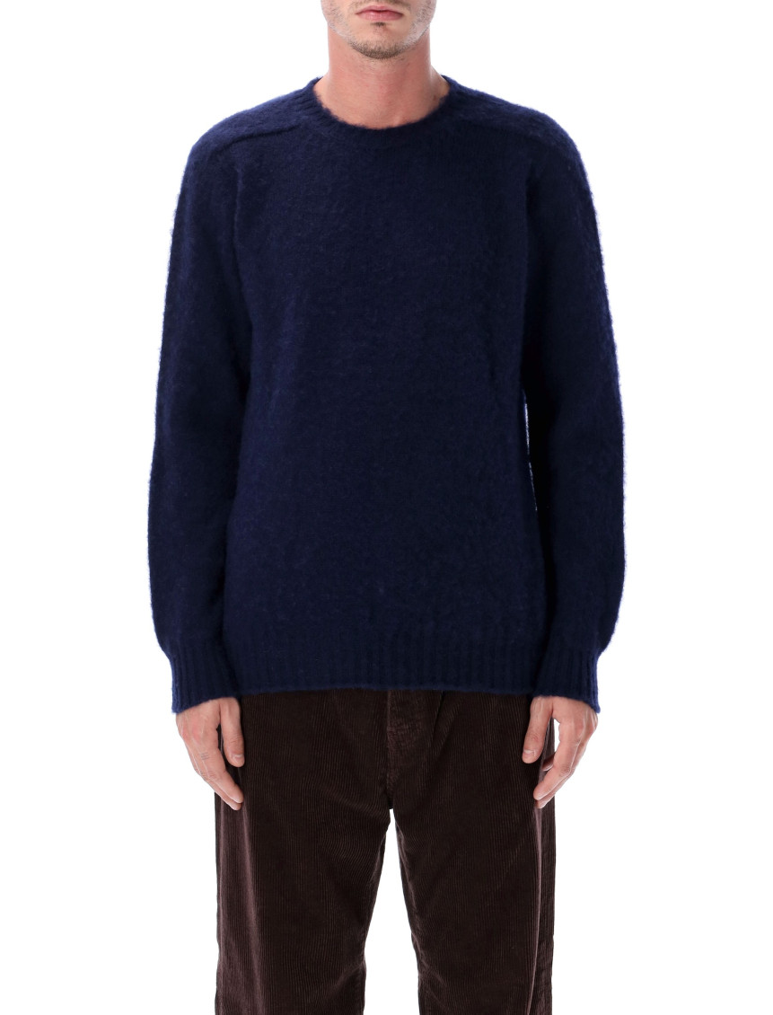 Navy Blue Wool Sweater