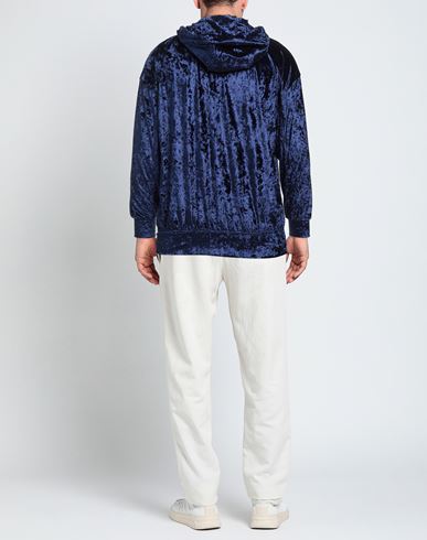 Man Sweatshirt Blue Size XS Polyester, Elastane