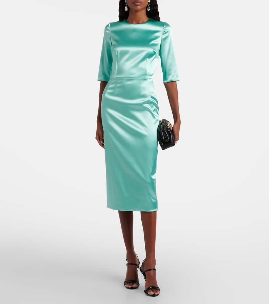 Satin midi dress