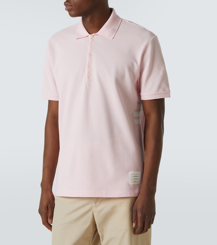 4-Bar cotton polo shirt