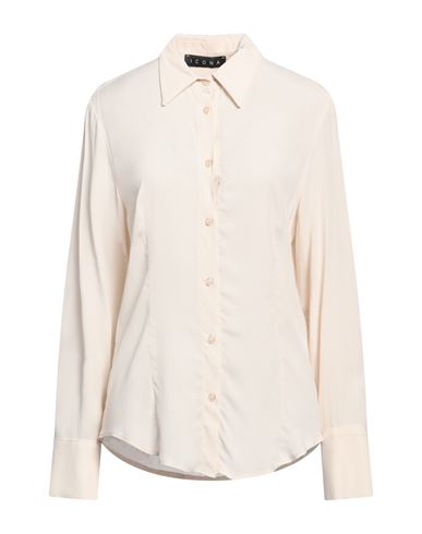 Woman Shirt Cream Size 12 Rayon