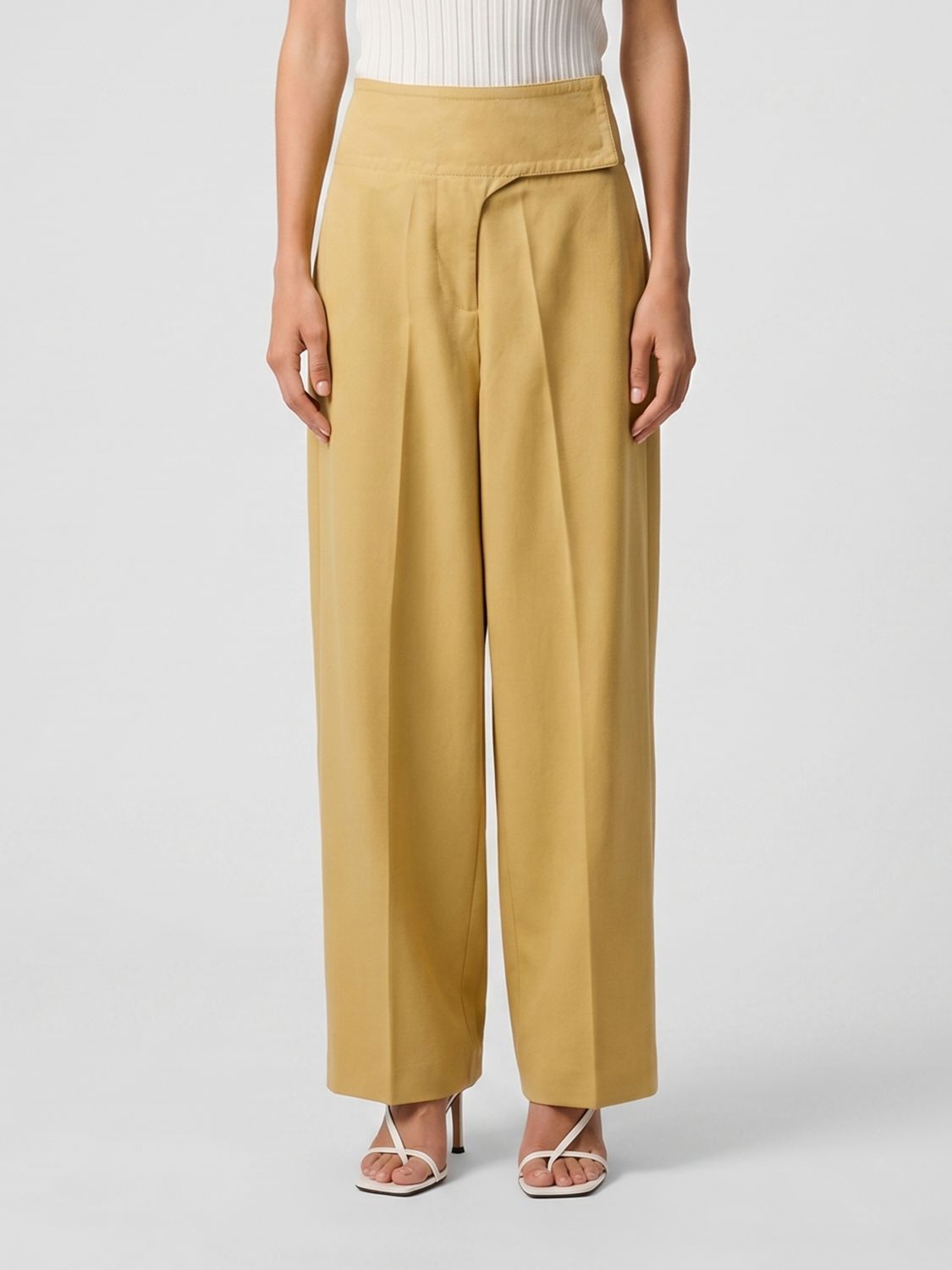 Pants Woman color Yellow