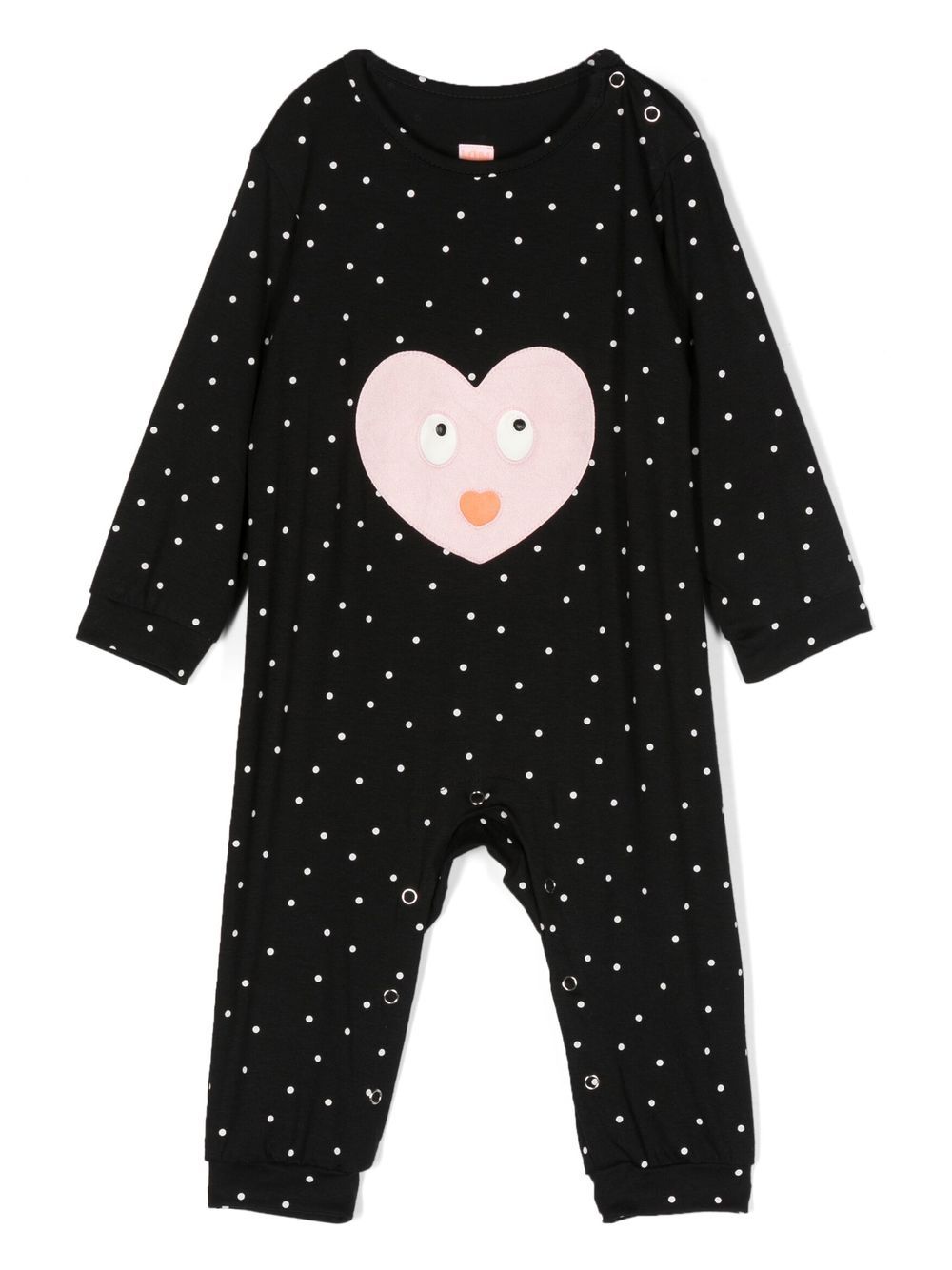 Big Hearted long-sleeved onesie - Black