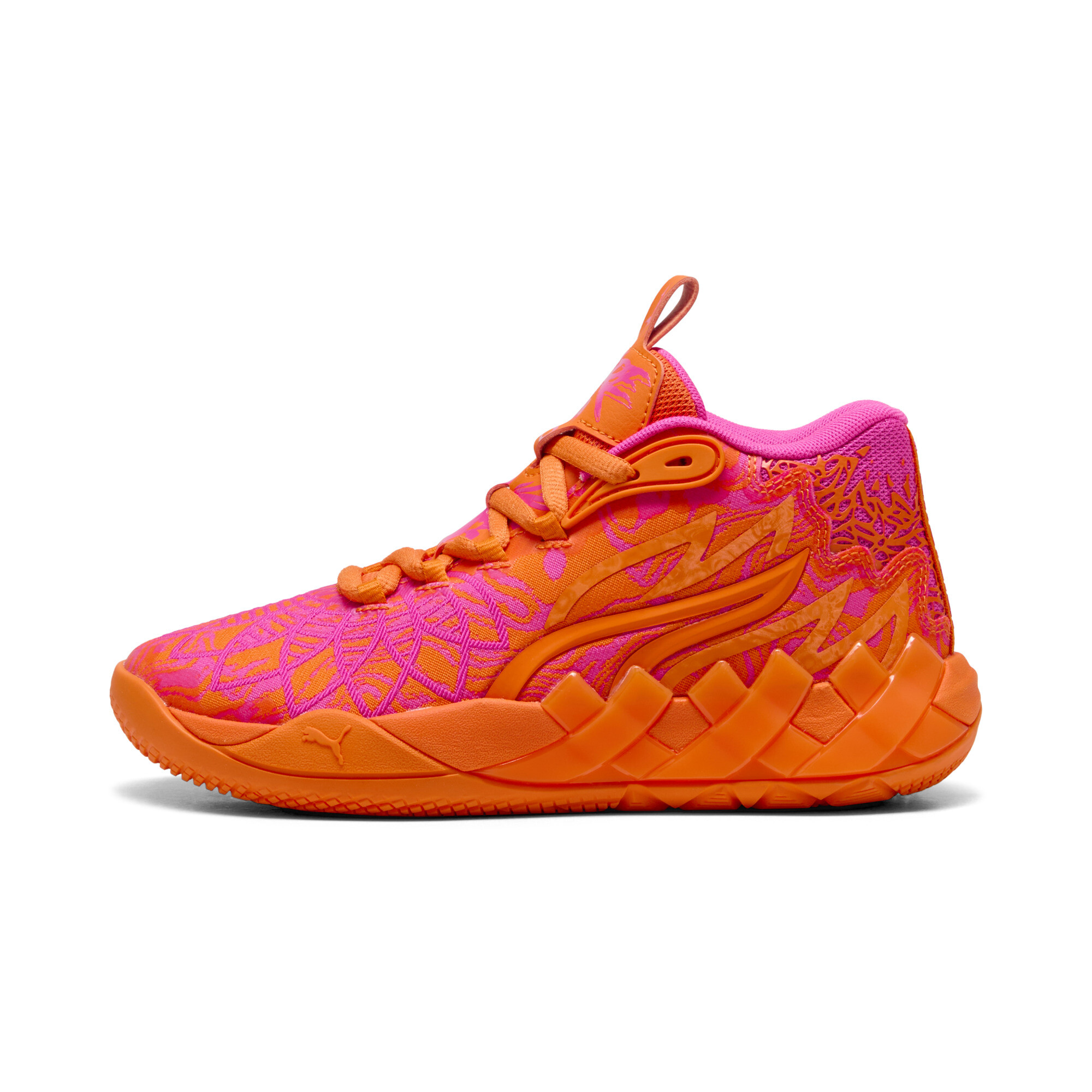 PUMA MB.01234 Mash-Up Big Kids' Basketball Shoes in Orange