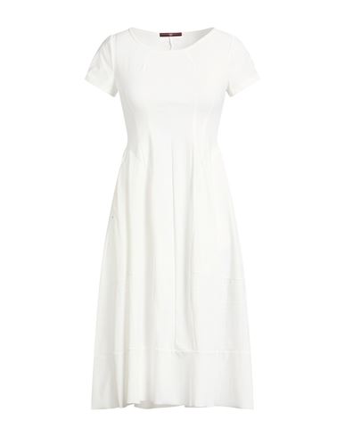 Woman Midi dress White Size 10 Nylon, Elastane