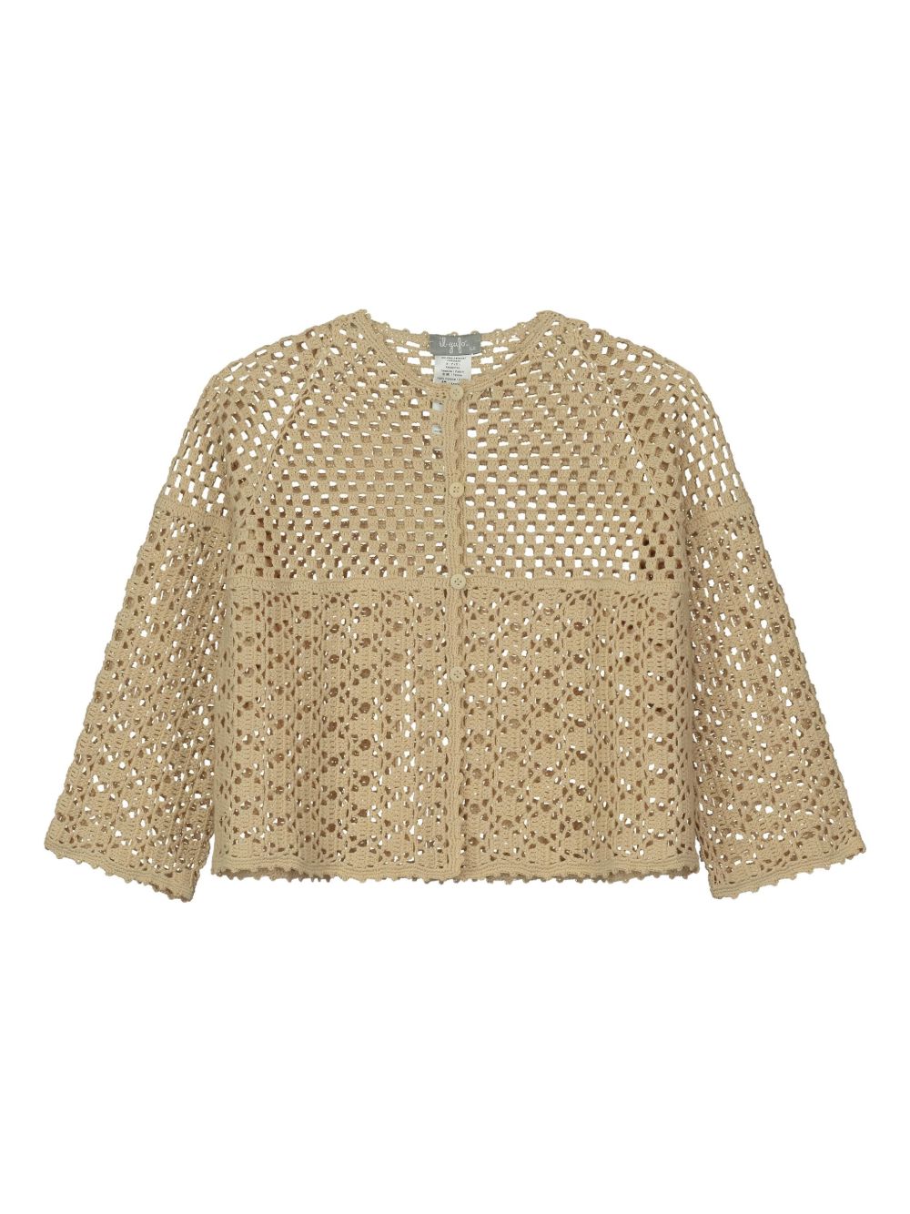 Open-knit cardigan - Neutrals