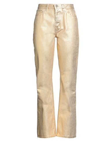 Woman Jeans Gold Size 28 Cotton